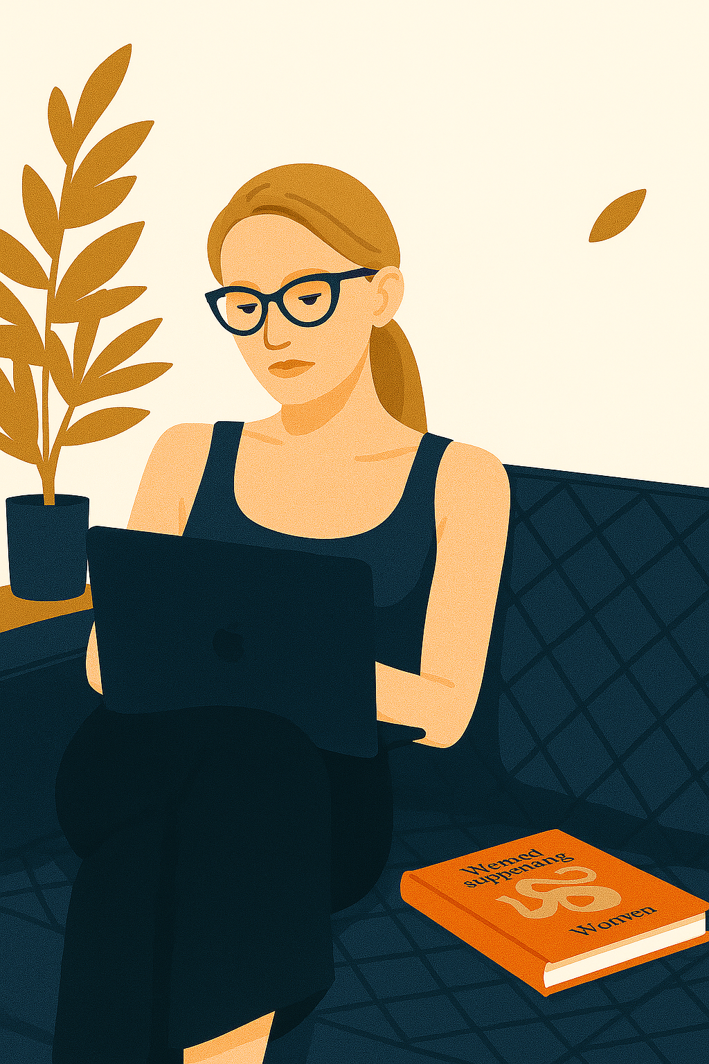 Kobieta z notatnikiem i laptopem – inwestowanie z elegancją