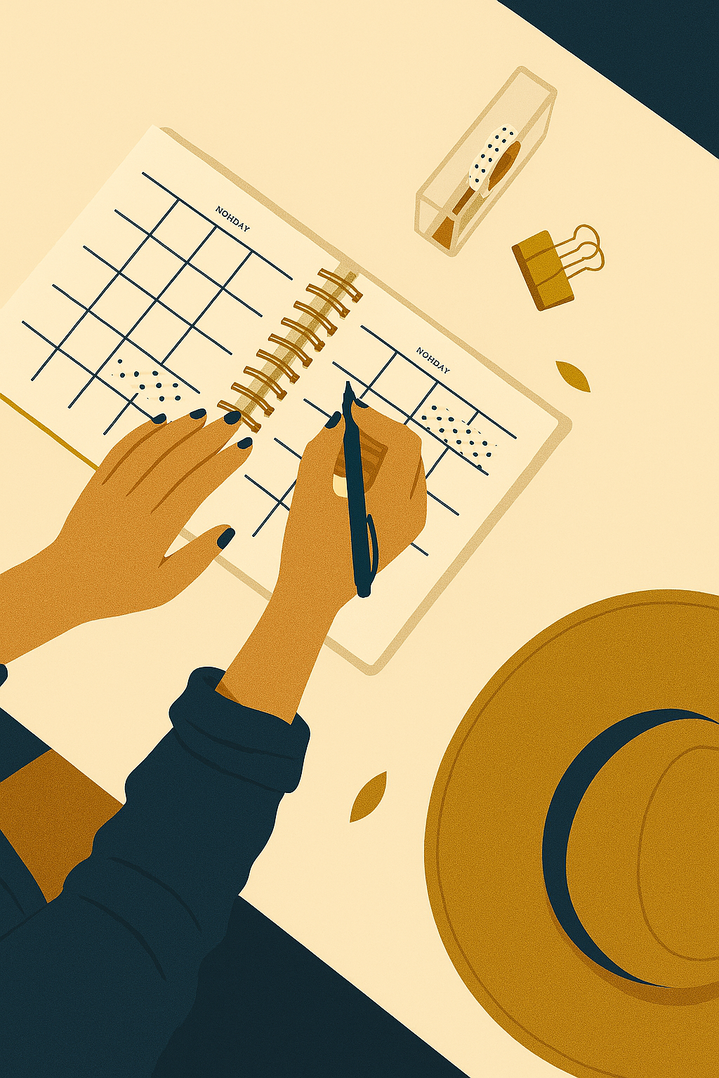 Notatki i wykresy giełdowe na biurku – planowanie inwestycji