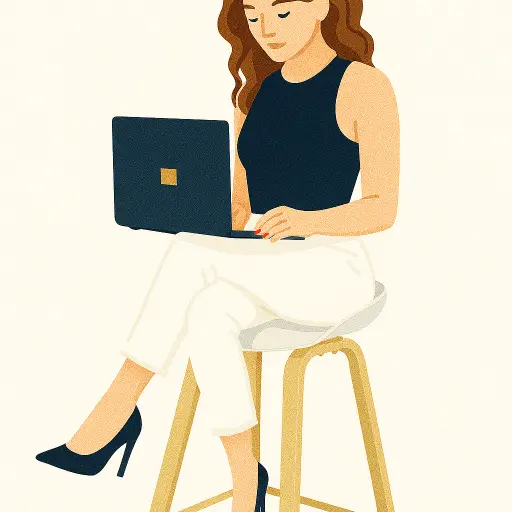 Kobieta przy komputerze ucząca się inwestowania – Eleganckie Inwestorki