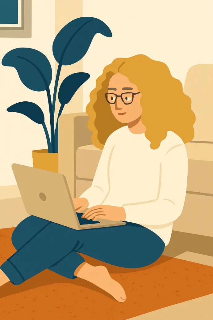 Kobieta czytająca książkę o finansach