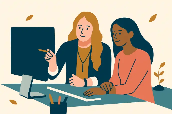 Kobieta omawiająca strategię inwestycyjną podczas spotkania