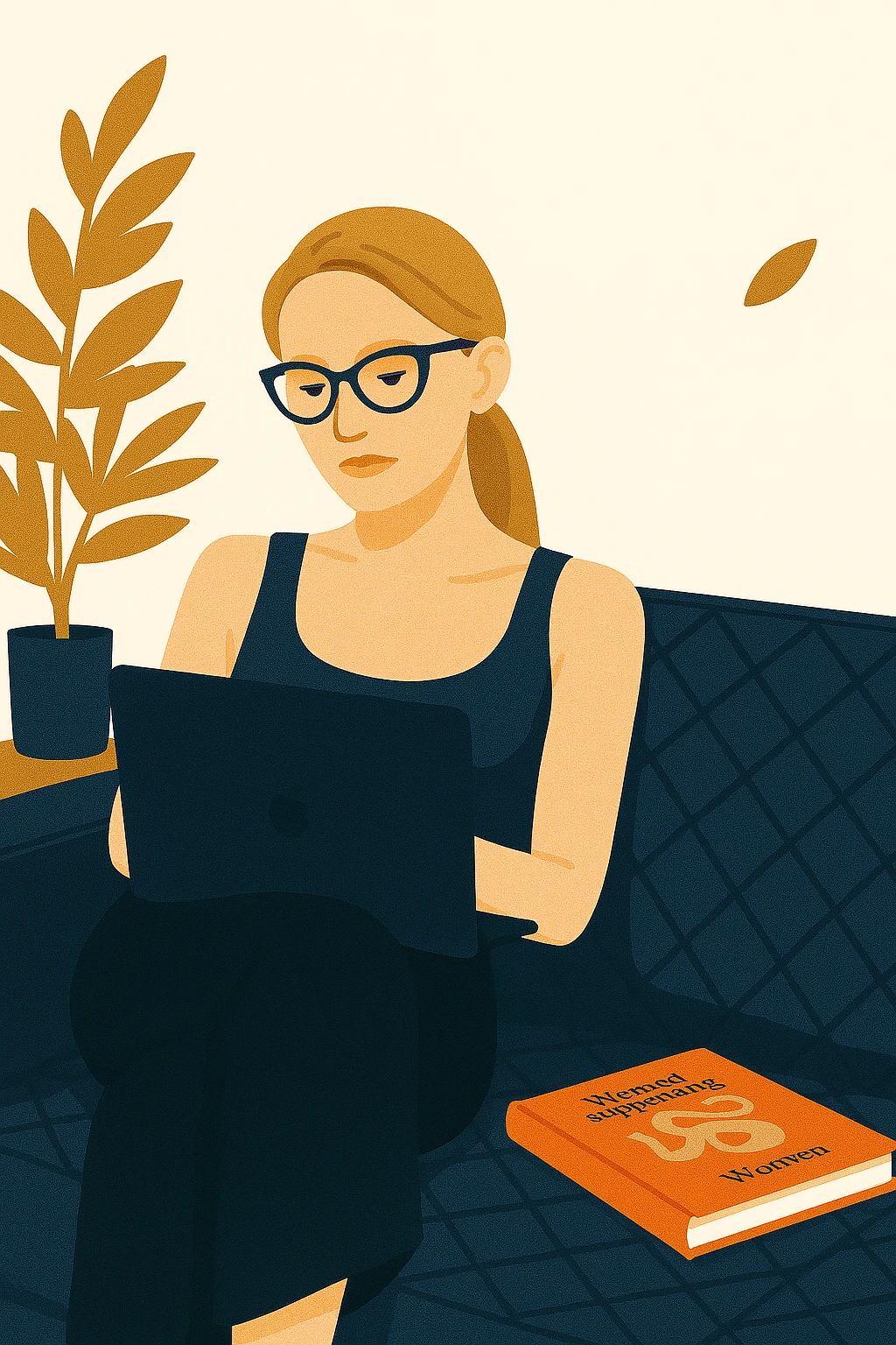 Użytkowniczka sprawdzająca notowania ETF na giełdzie. Obraz przedstawia świadome zarządzanie portfelem i weryfikację tego, co fundusz ma w środku.